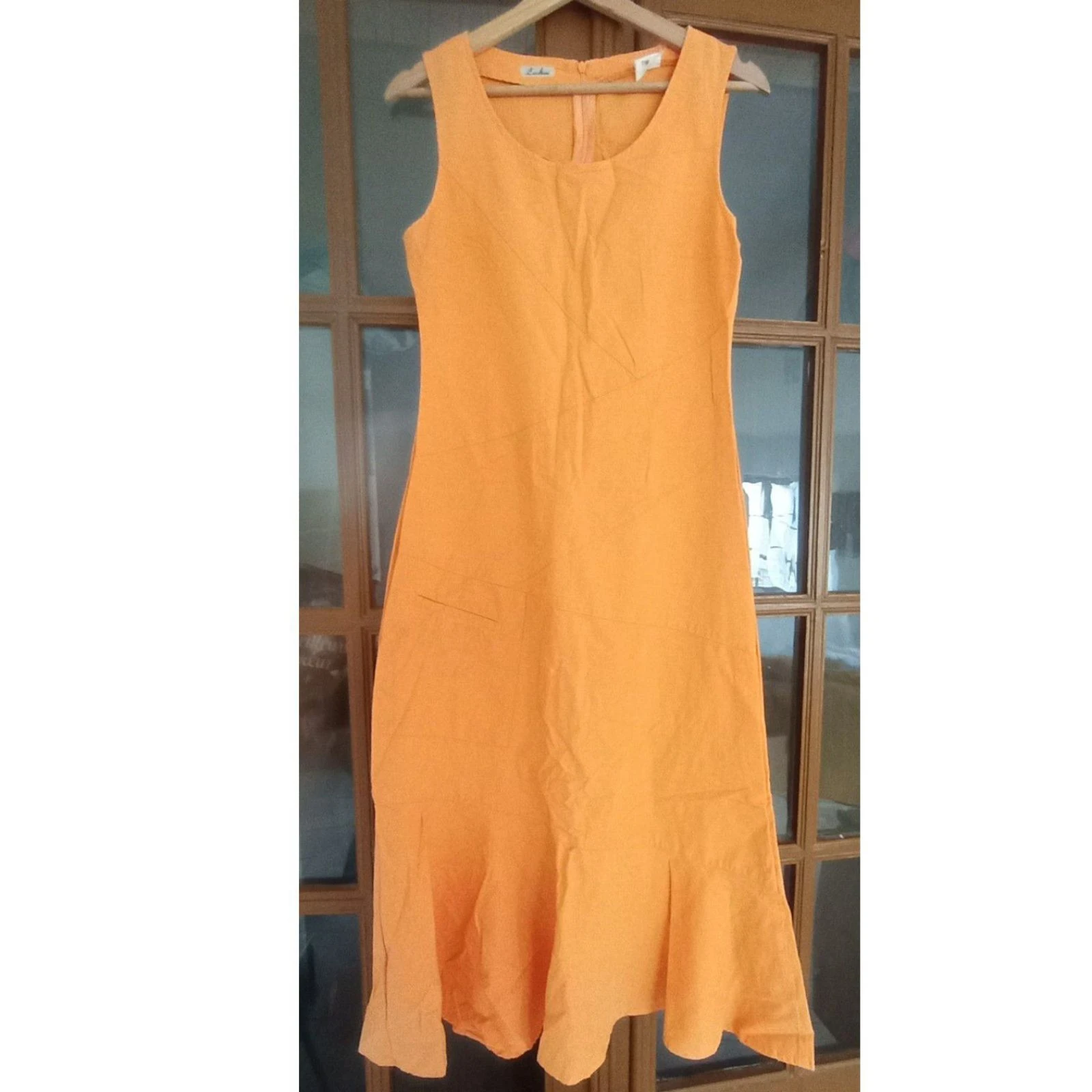 vestido largo naranja talla 36 en muy buen estado – photo 3